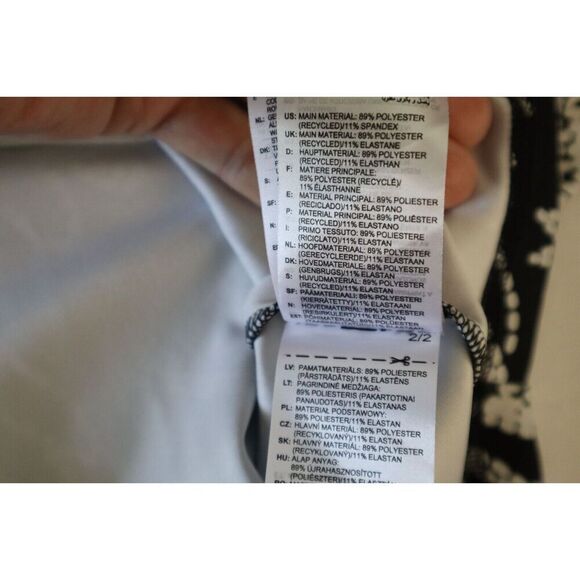 Adidas HI5217 Women's Sz L Black/Orange Farm Rio Allover Print Cropped L/S Top - Picture 4 of 7